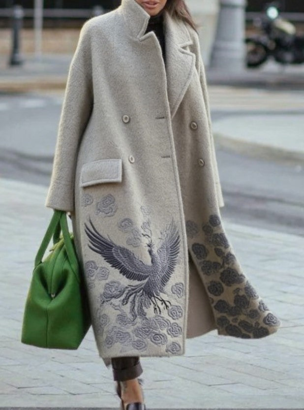 Victoria Amélie | Luxe Imitatiebont Jas