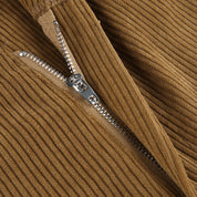 Lucía Van Montrel | Corduroy Straight-Leg Broek met Vouwdetail