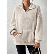 Lucia Hernandez | Dames fleece pullover met hoge kraag