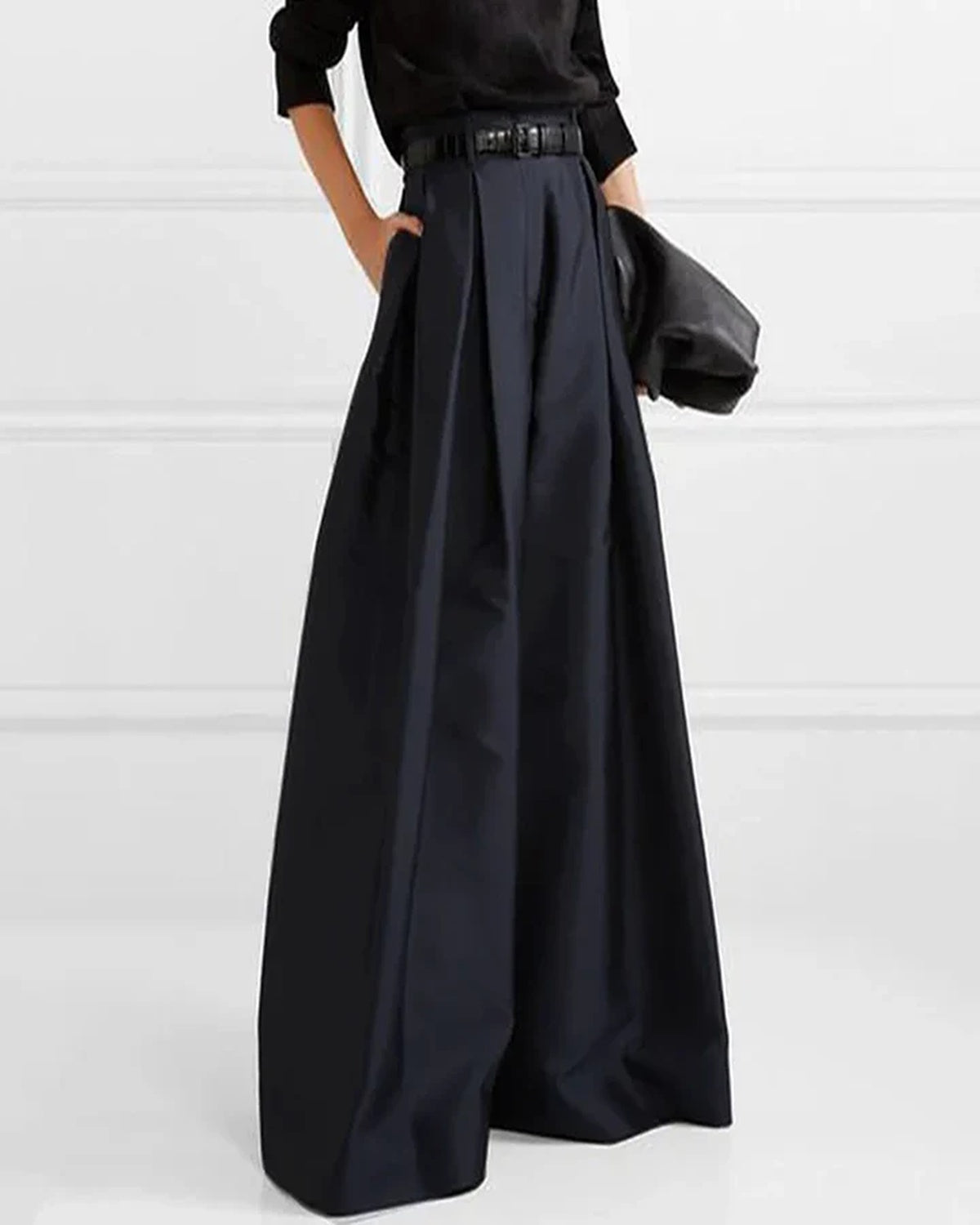 Adele Parisienne | Luxe Maxi-Rok met Hoge Taille
