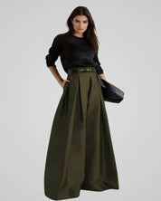 Adele Parisienne | Luxe Maxi-Rok met Hoge Taille