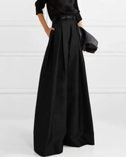 Adele Parisienne | Luxe Maxi-Rok met Hoge Taille