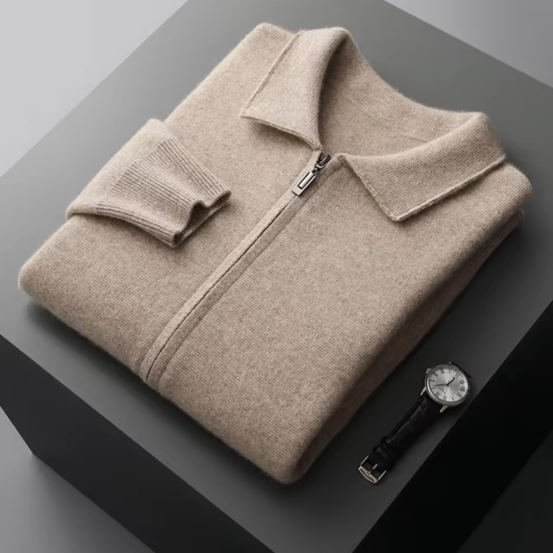 Adrian de Vries | Luxe Heren Vest met Rits
