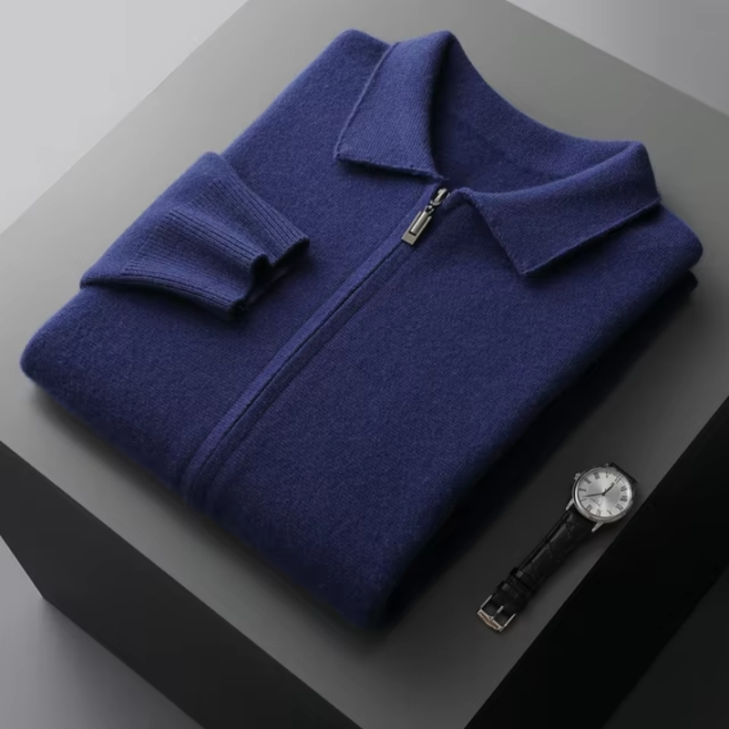 Adrian de Vries | Luxe Heren Vest met Rits