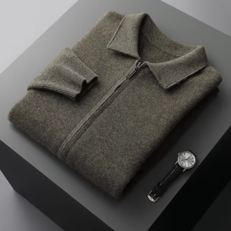 Adrian de Vries | Luxe Heren Vest met Rits