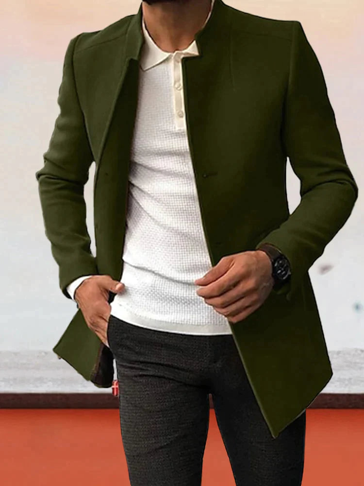 Adriano Cortese | Tweed Blazer met Opstaande Kraag