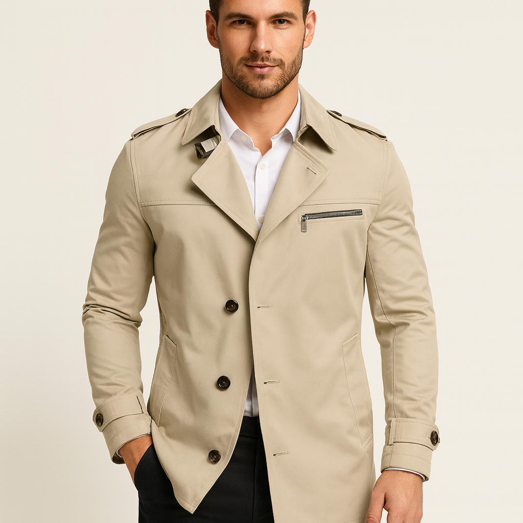 Adrien Lefèvre | Klassieke Heren Trenchcoat