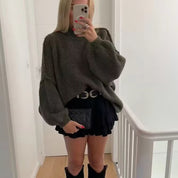 Aiko Nishimura | Japanse Casual Pullover van Zachte Polyester