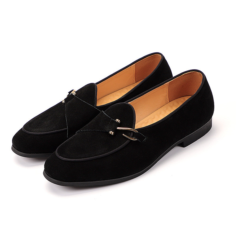 Alessandro Cortese | Luxe Suède Loafers met Metalen Accent