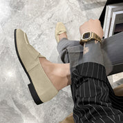 Alessandro Cortese | Luxe Suède Loafers met Metalen Accent