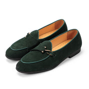 Alessandro Cortese | Luxe Suède Loafers met Metalen Accent