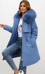 Alessia Vieri | Luxe Winterjas met Bontkraag – Tijdloze Klasse & Warme Elegantie