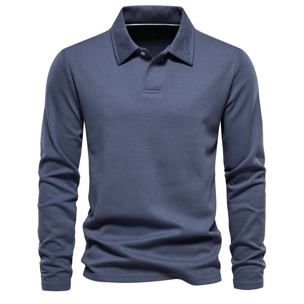 Andr_Hernandez_Heren_casual_top_van_katoenmix_Blauw.jpg