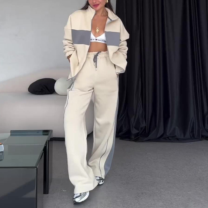 Andrea Frederich | Tweedelige Set met Contrasterende Kleuren & Moderne Flair