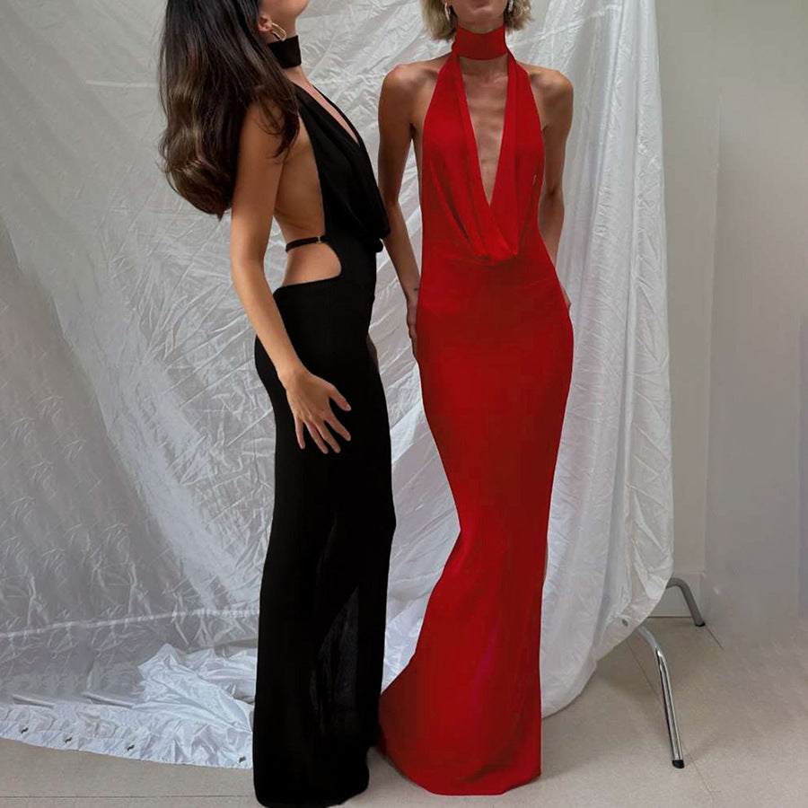 Ariana Bellucci | Halter Mini Jurk met Lage Taille