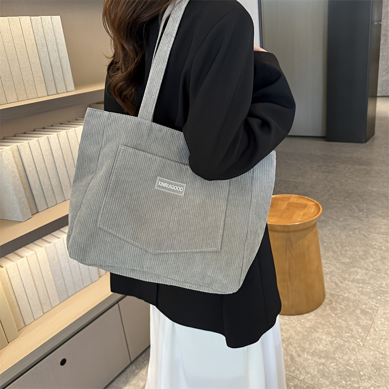 Aurora Leclerc | Luxe Corduroy Schoudertas voor Dames