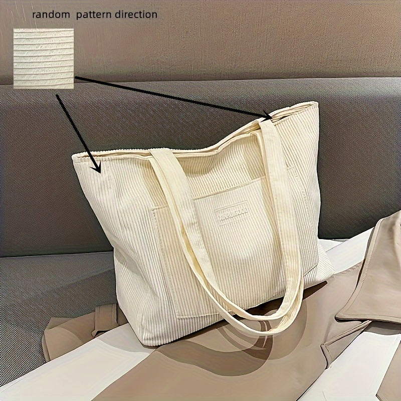 Aurora Leclerc | Luxe Corduroy Schoudertas voor Dames