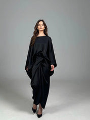 Aveline Moreau | Luxe Satijnen Drapejurk