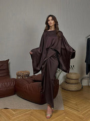 Aveline Moreau | Luxe Satijnen Drapejurk