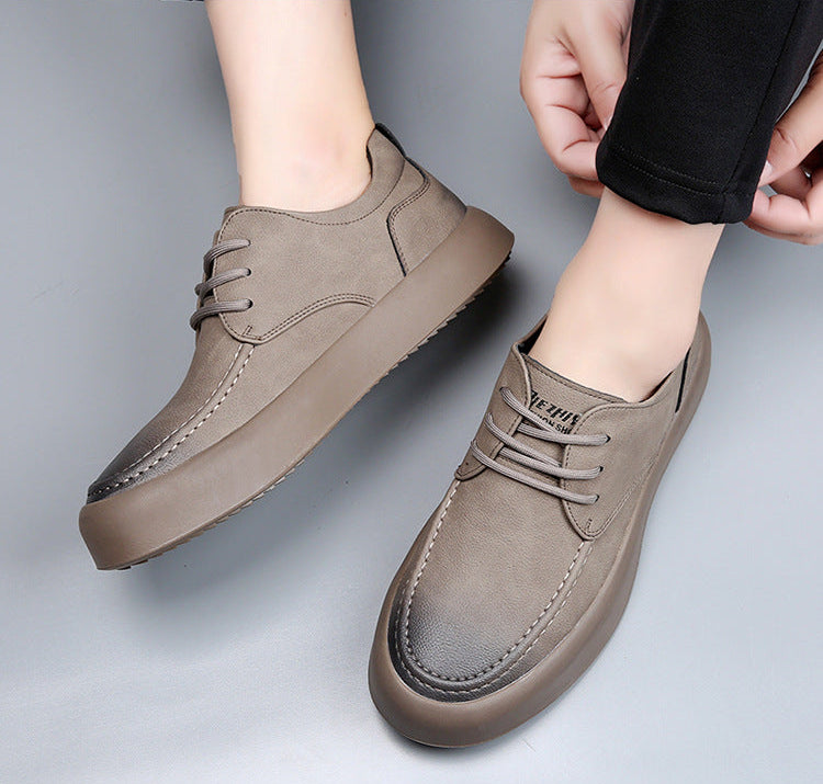 Hugo Bandego | Heren casual leren sneakers van rundleer