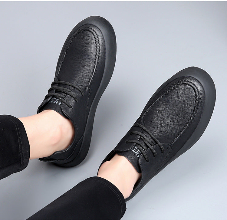 Hugo Bandego | Heren casual leren sneakers van rundleer