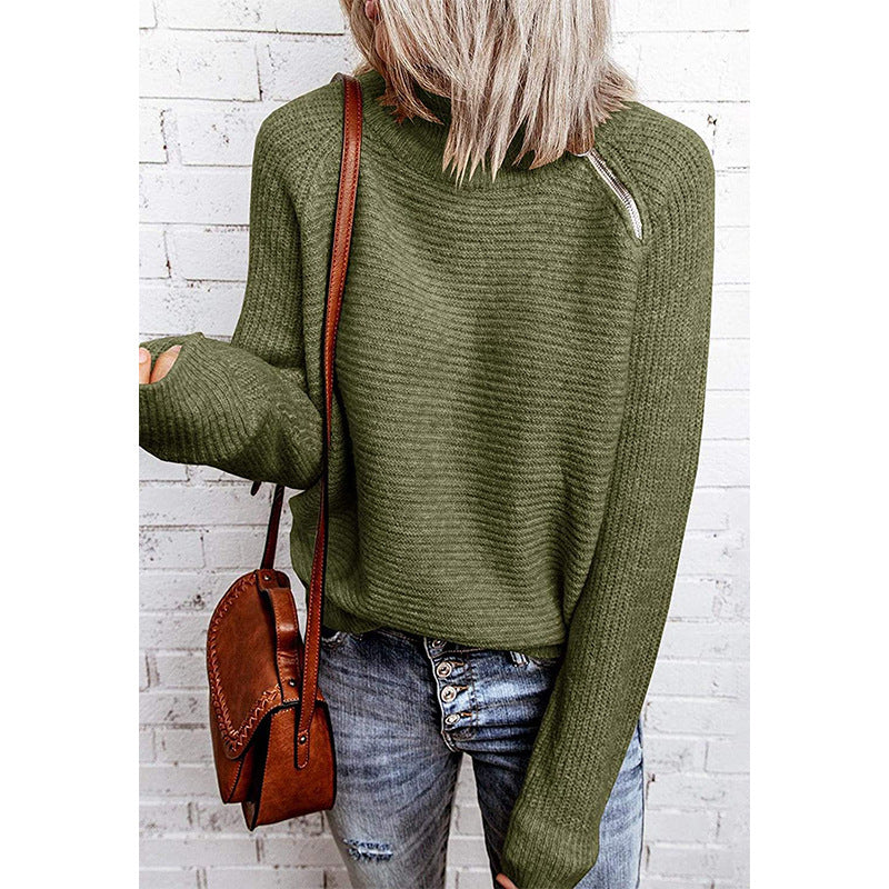 Camila_Navarro_Dames_oversized_pullover_met_hoge_kraag_Groen.jpg