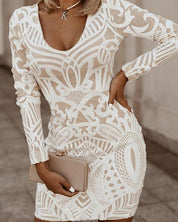 Camilla D’Or | Luxe Bodycon Jurk met V-hals