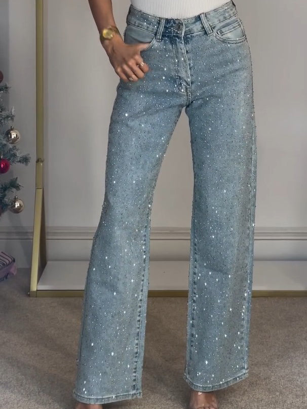 Chantal van Zutphen | Glitterende damesjeans