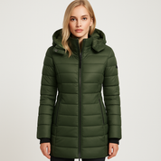 Noelle Dubois | Luxe Lange Winterjas met Capuchon