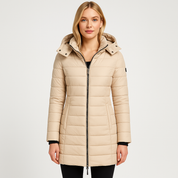 Noelle Dubois | Luxe Lange Winterjas met Capuchon