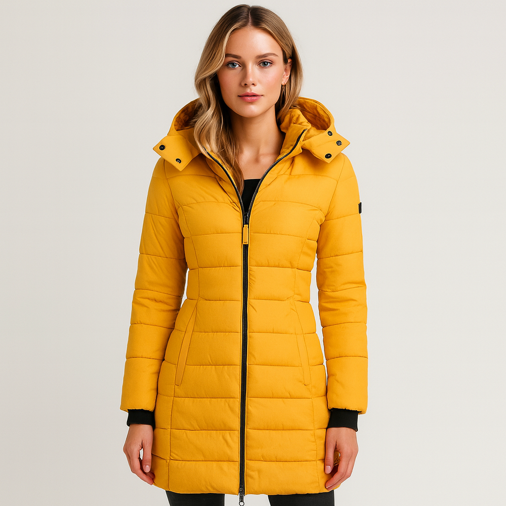 Noelle Dubois | Luxe Lange Winterjas met Capuchon