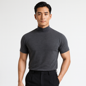 Marko Laurent | Luxe Heren T-shirt met Hoge Hals