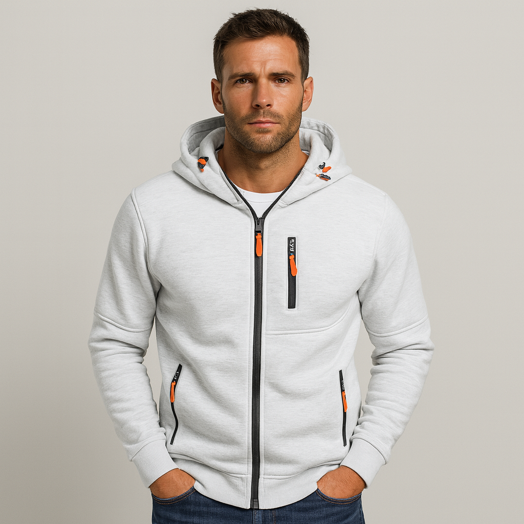 G-TEC | Wollen Heren Hoodie Vest Met Rits