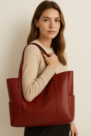 Elora | Luxe Bruine Leren Dames Tas