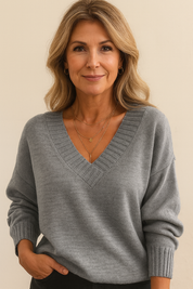 ZAAN Original | Luxe Kasjmier Dames Pullover met V-hals