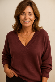 ZAAN Original | Luxe Kasjmier Dames Pullover met V-hals