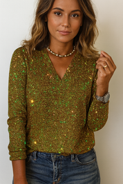 ZAAN Original | Glitter V-hals Blouse
