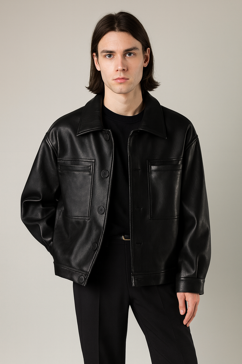 Jeffrey van Vuuren | Heren PU-Leren Jas met Luxe Voering