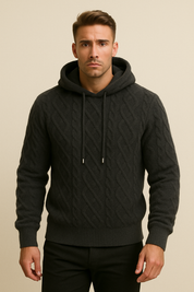 Mike de Jager | Fleece Pullover Sweater – Zwart, Lichtgrijs, Lichtblauw, Abrikoos & Bruin