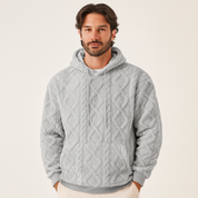 Ethan Frost | Heren Gebreide Fleece Hoodie