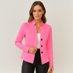Odile Élégance | Getailleerde Blazer met Staande Kraag en Knoopsluiting