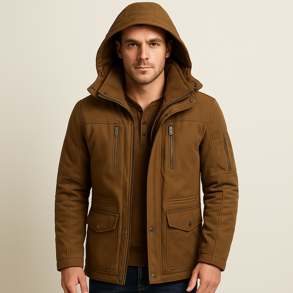 Francis Vermeer | Heren Winterjas met Waterdichte Buitenlaag en Warme Fleecevoering