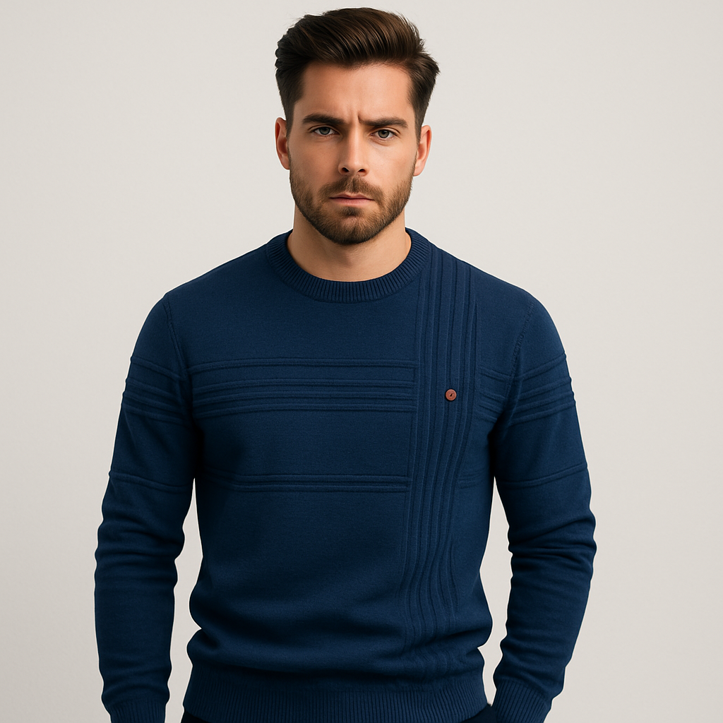 Vincenzo Moretti | Luxe Fijngebreide Heren Trui