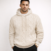 Ethan Frost | Heren Gebreide Fleece Hoodie