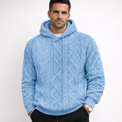 Ethan Frost | Heren Gebreide Fleece Hoodie