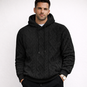 Ethan Frost | Heren Gebreide Fleece Hoodie