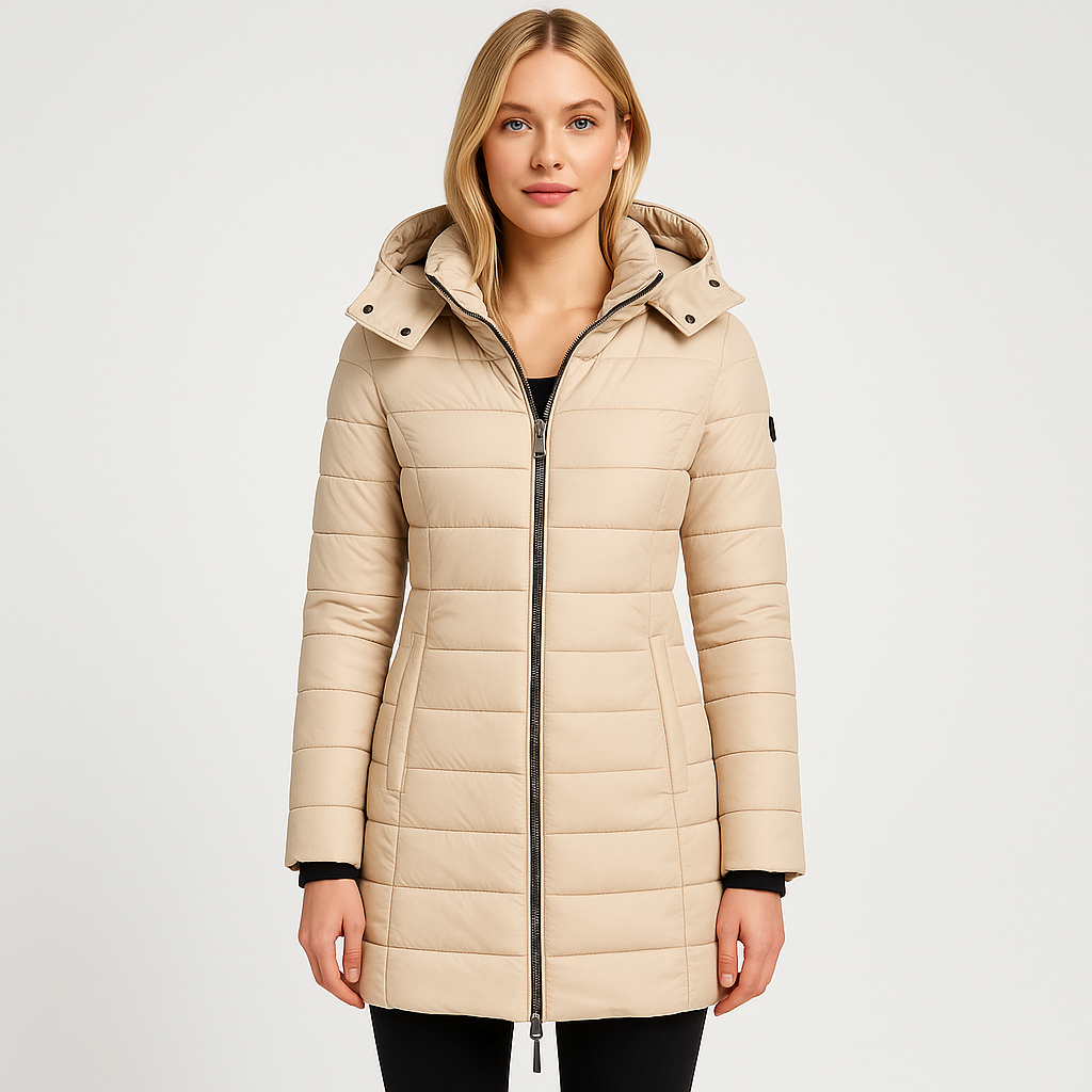 Noelle Dubois | Luxe Lange Winterjas met Capuchon