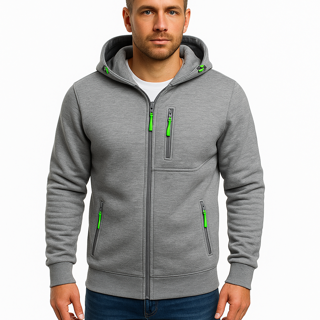 G-TEC | Wollen Heren Hoodie Vest Met Rits