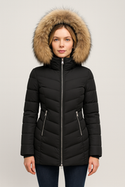 Daniëlla Morée | Luxe Donsjack met Bontkraag