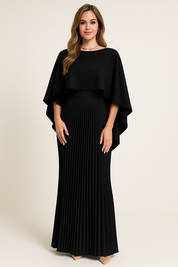 Seraphina Luxe | Elegante Maxi-Jurk met Vleermuismouwen